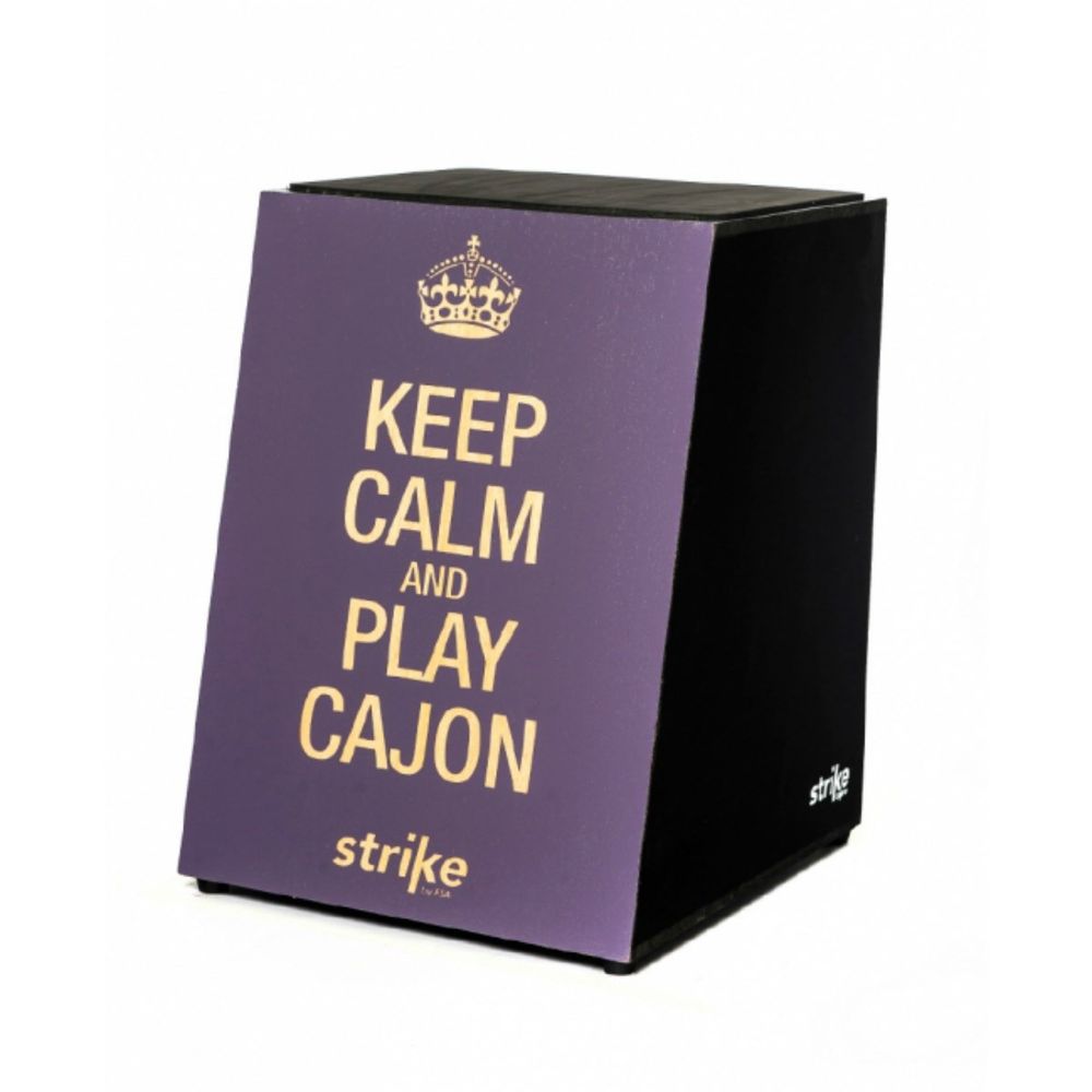 Cajon Acústico Strike Sk4008 Keep Calm FSA Cajon Ninja Som Grupo