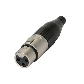 Conector XLR Femea 3P/Linha/Z AC-3F - Amphenol