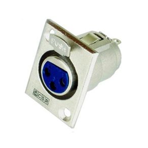 Conector XLR Fêmea Painel - CSR