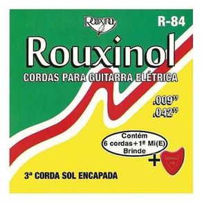Cordas Para  Guitarra R-84 - Rouxinol
