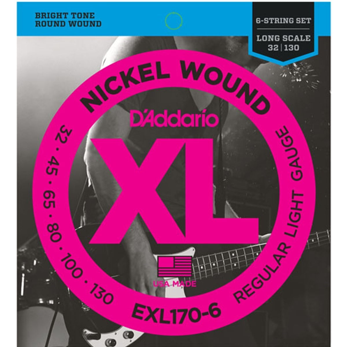 Encordoamento Para Baixo 6 Cordas 032 EXL-170 - D'Addario | Baixo | Ninja Som Grupo | D ADDARIO - ninjasom-mobile