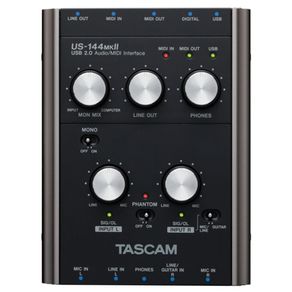 Interface de Áudio/MIDI US-144 MKII  USB - Tascam