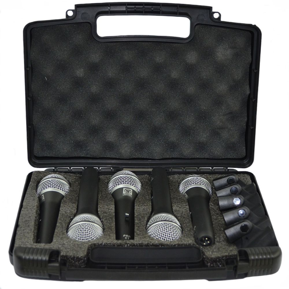 Kit de Microfones Com 5 Peças PRA C5 Superlux Kit Vocal Ninja
