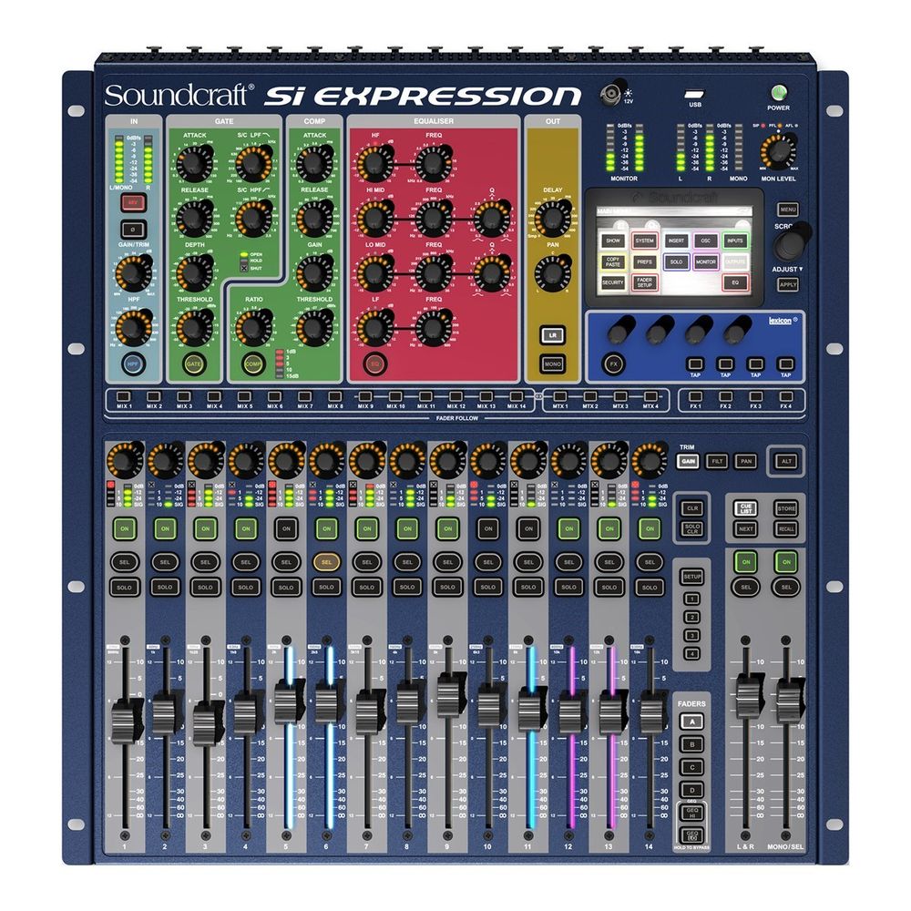 Mesa De Som Digital 16 Canais Si Expression 1 Soundcraft Digital Ninja Som Grupo 8780