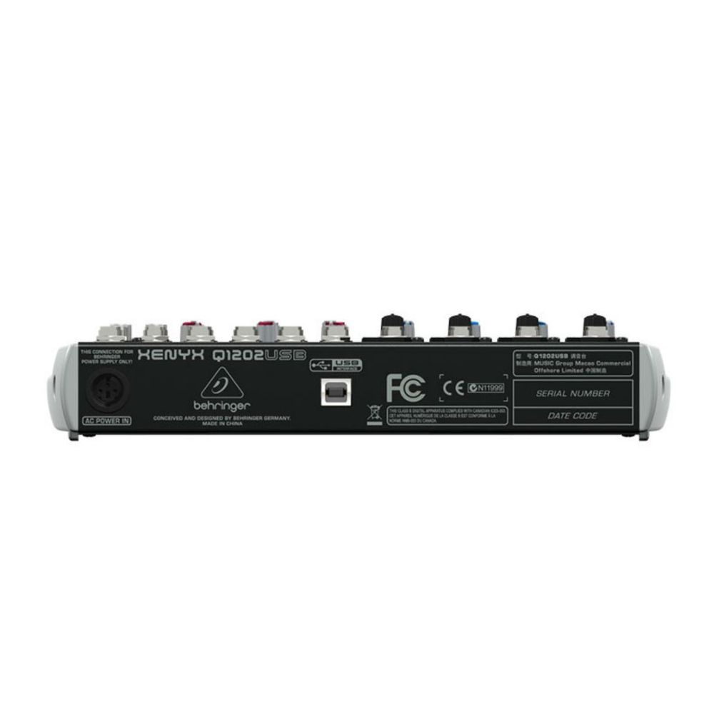 Mesa de Som Xenyx Q1202 USB Behringer 10 a 16 Canais Ninja Som