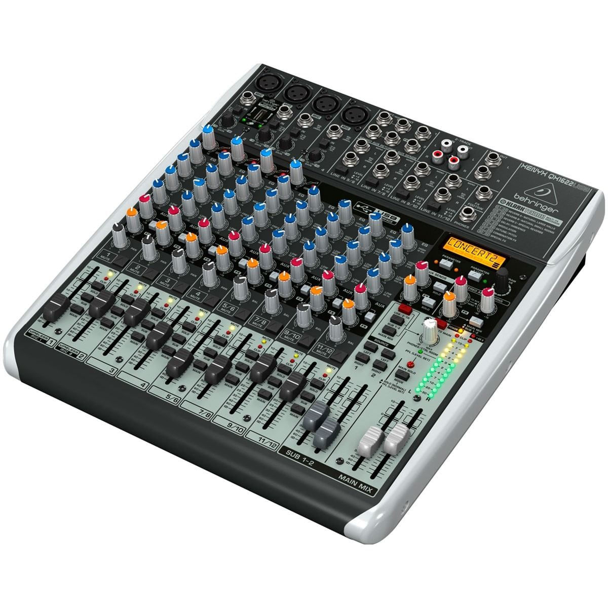 Mesa de Som Xenyx QX1622 USB Behringer 10 a 16 Canais Ninja Som