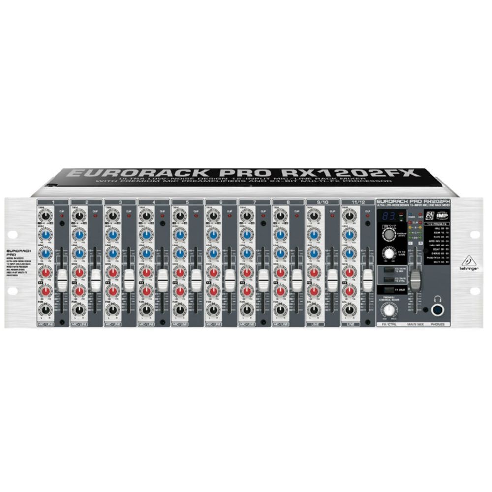 Mixer Eurorack RX1202 FX Behringer 10 a 16 Canais Ninja Som