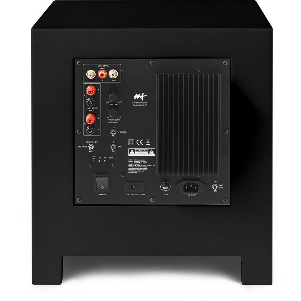 Subwoofer Para Home Theater 8" CUBE RAKT8 Preto AAT Subwoofer