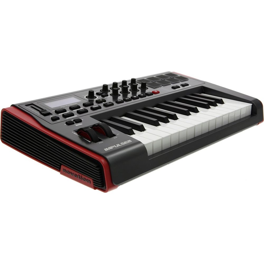 Teclado Controlador USB MIDI Impulse 25 Novation 2 8 25 Teclas 