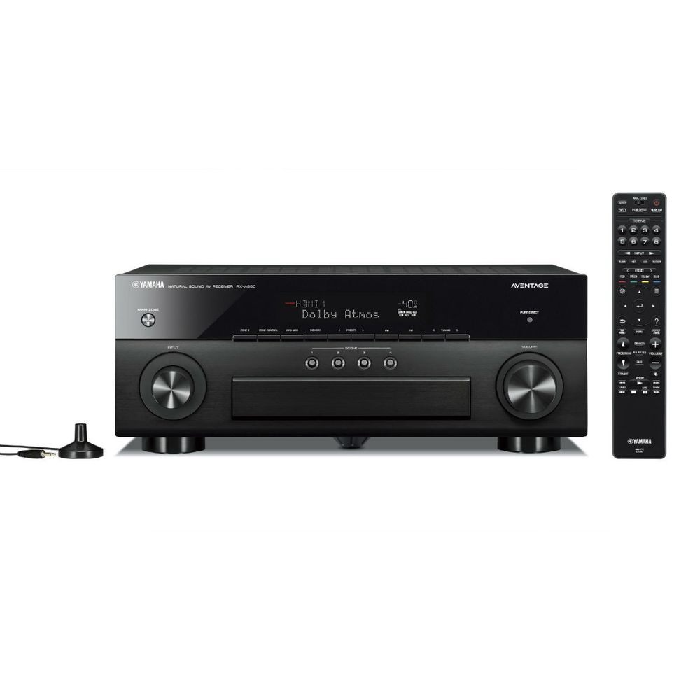 Receiver Aventage 7.2 Canais Com MusicCast RXA880BL Yamaha Av 7.1
