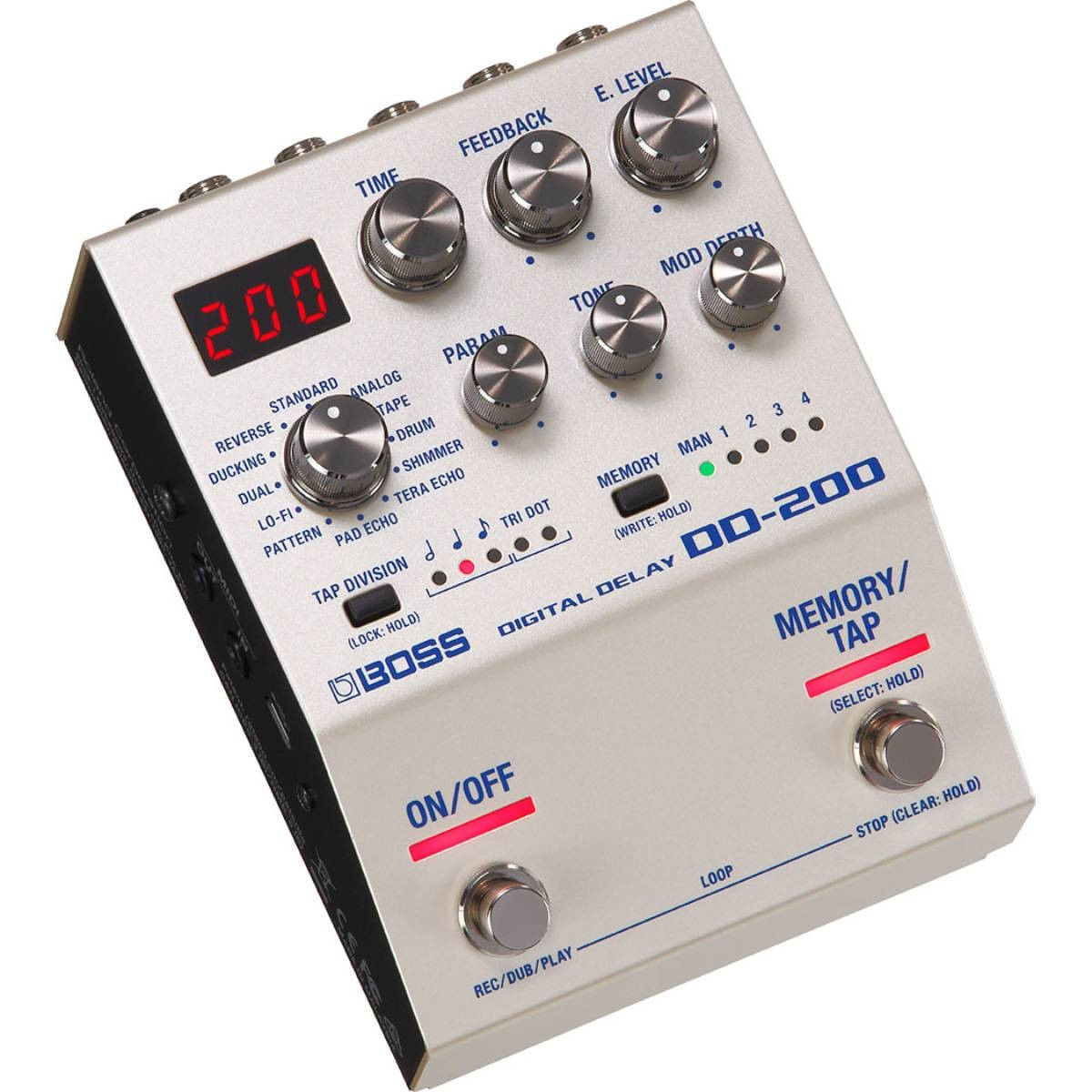 Pedal de Efeito Digital Delay DD200 Boss Pedais Ninja Som Grupo