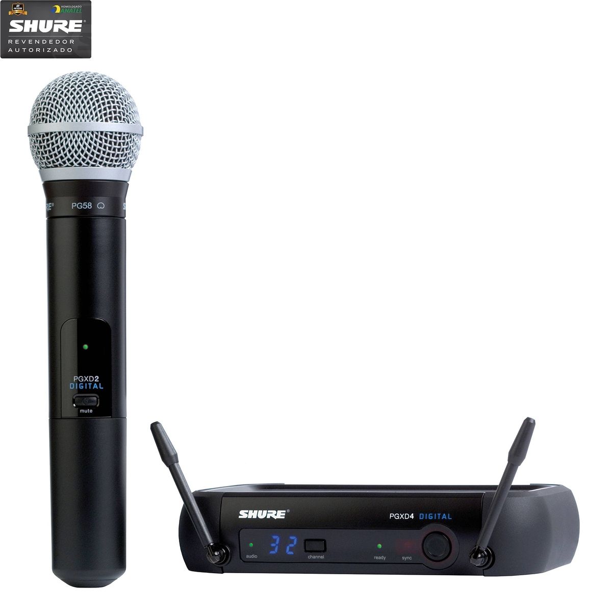 Microfone Sem Fio Digital PGXD-24BR/PG58 X8B - Shure | Microfones Sem ...