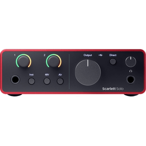 Interface de Áudio 2-in, 2-out SCARLETT SOLO 4ª GERAÇÃO - Focusrite