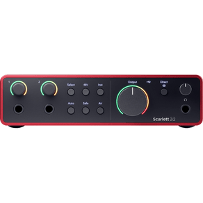 Interface de Áudio 2-in, 2-out SCARLETT 2i2 4ª GERAÇÃO - Focusrite Interface de Áudio SCARLETT 2i2 4ª GERAÇÃO - Focusrite