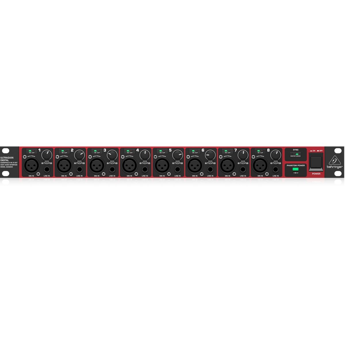 Interface-de-Audio-8-In-e-8-Out-ADAT-ULTRAGAIN-ADA-8200---Behringer