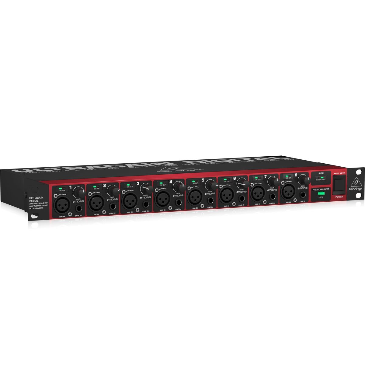 Interface-de-Audio-8-In-e-8-Out-ADAT-ULTRAGAIN-ADA-8200---Behringer-1