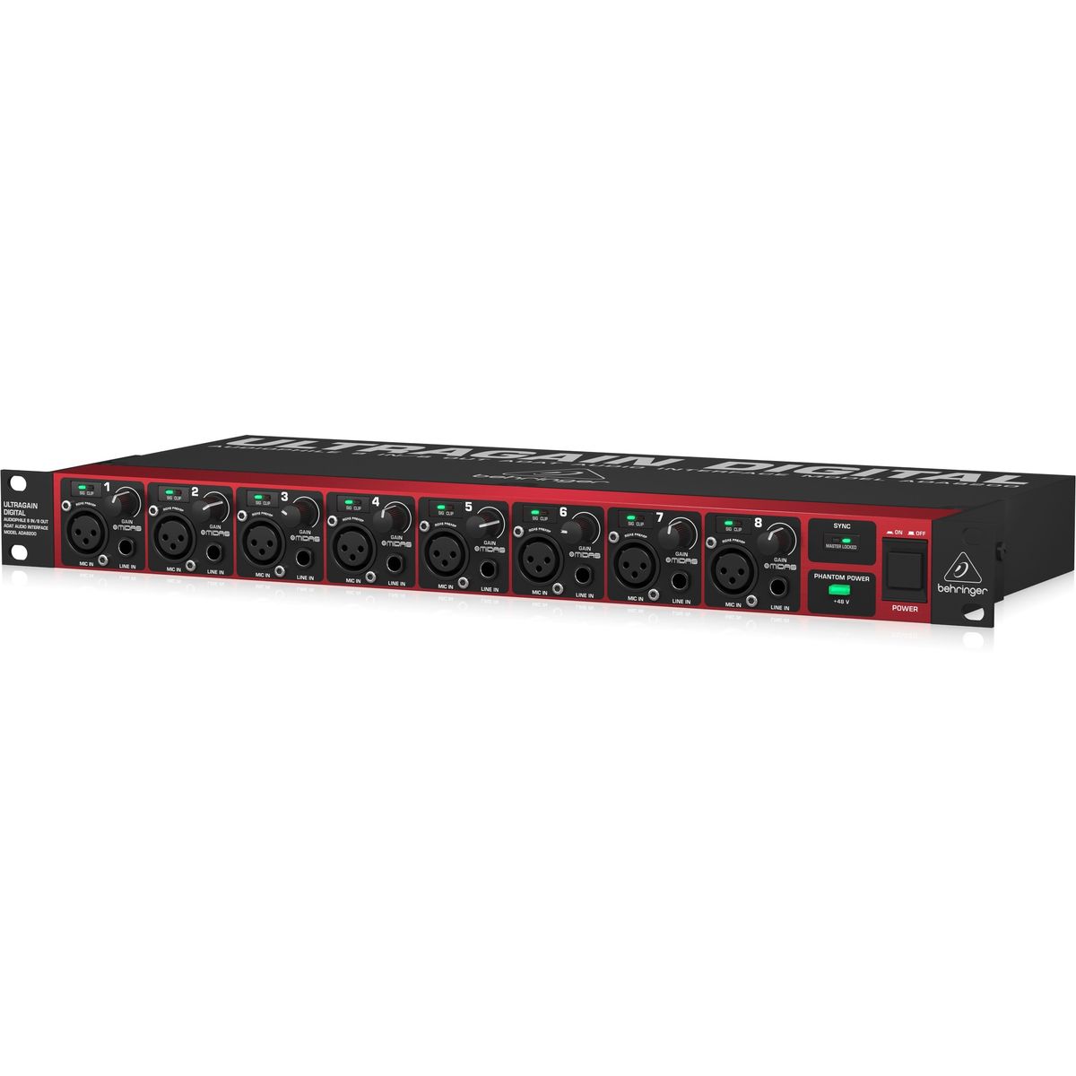 Interface-de-Audio-8-In-e-8-Out-ADAT-ULTRAGAIN-ADA-8200---Behringer-4